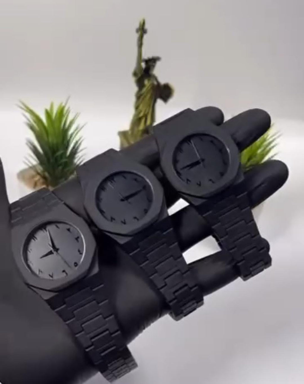 Black Arabic Aura Watch For Men Stylish Aura Watch 100% Original Watch Amazing for You