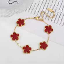 Bracelet Ladies Adjustable Five Flower Bracelets
