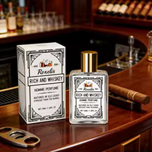 Roxelis Whiskey Scent Perfume Exude Elegance Lasting Charm Boost Confidence Light Fragrance Level Fragrance Spray for Men 50ml
