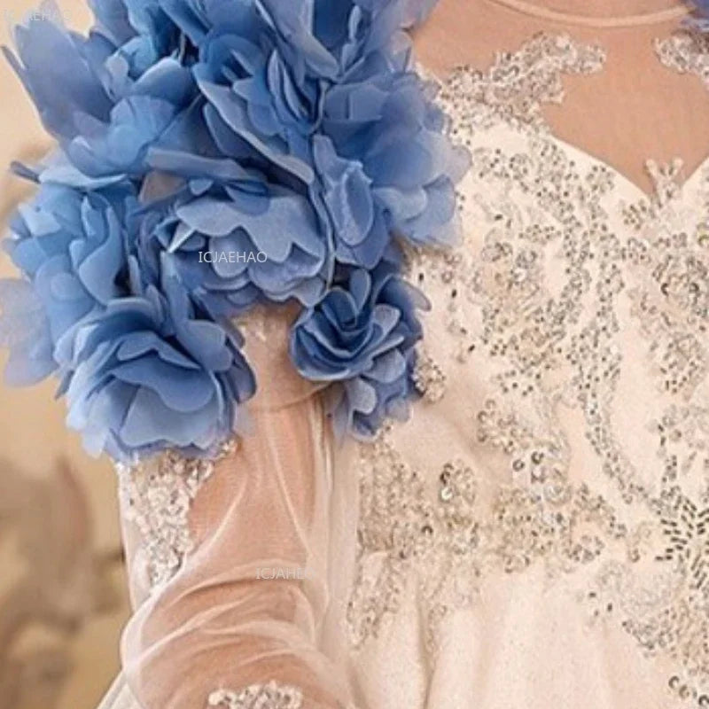 Kids Girls Birthday Princess Dress Children Flower Girl WeddingParty Pageant Formal Dresses Gown for Host Piano Performance