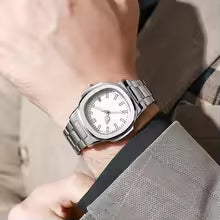2026 New Simple Square Dial Stainless Steel Men Watch, Fashion Quartz Wristwatch for Male, Casual Daily Watch Reloj Hombre Gift