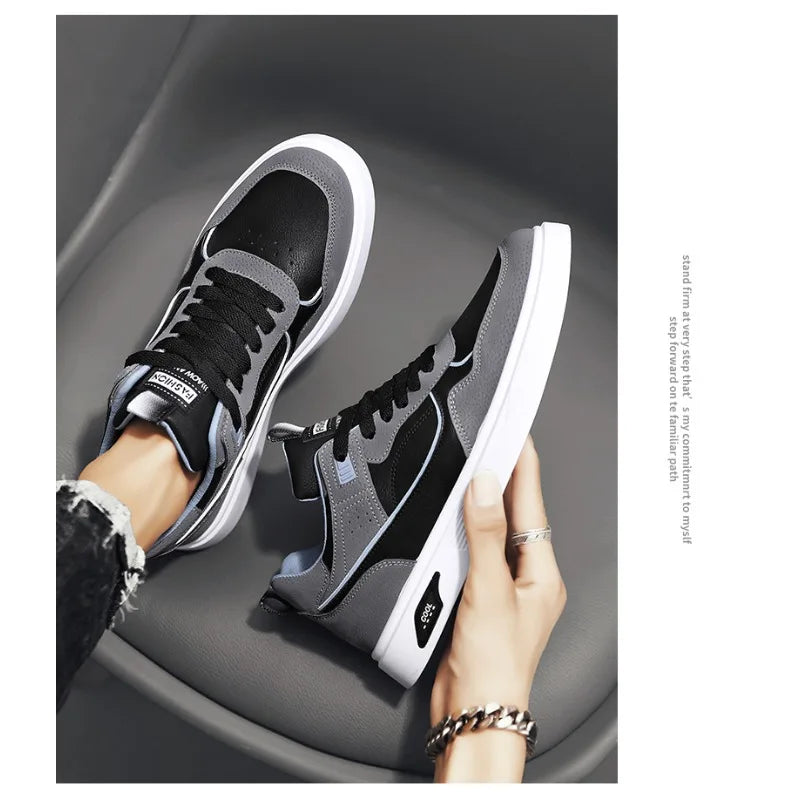Shoes For Man Casual Sneaker Mens Leather Comfortable Walking  Daily Wear Breathable Light Long Lasting Versatile