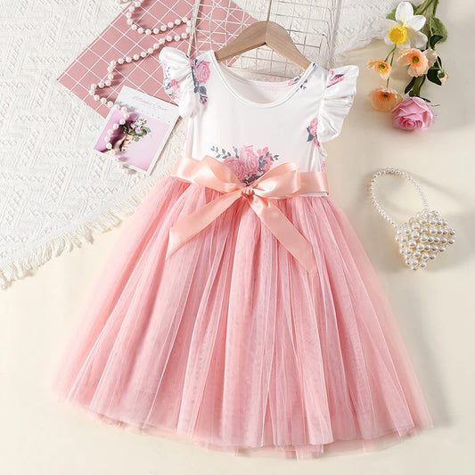 Girls' Casual Dress Princess Dress Gorgeous Dress Christmas Birthday Party Wedding Daily Casual Dress Age 3-8 Years Old