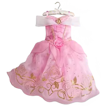 Elsa Anna Kid Princess Girls Dress Rapunzal Kids Cosplay Halloween Vestidos Children Costume Birthday Party Dress