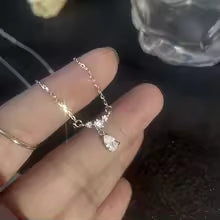 Luxury CZ Crystal Pendant Necklace