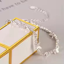 VENTFILLE 925 Sterling Silver Butterfly Bracelet for Girl Bead String Design Insect Fashion Versatile Jewelry Gift Dropshipping