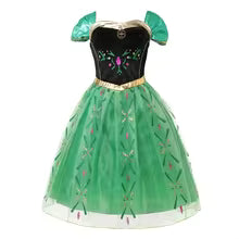 Elsa Anna Kid Princess Girls Dress Rapunzal Kids Cosplay Halloween Vestidos Children Costume Birthday Party Dress