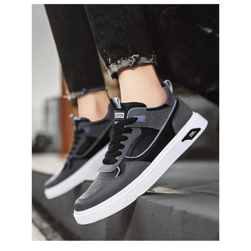 Shoes For Man Casual Sneaker Mens Leather Comfortable Walking  Daily Wear Breathable Light Long Lasting Versatile