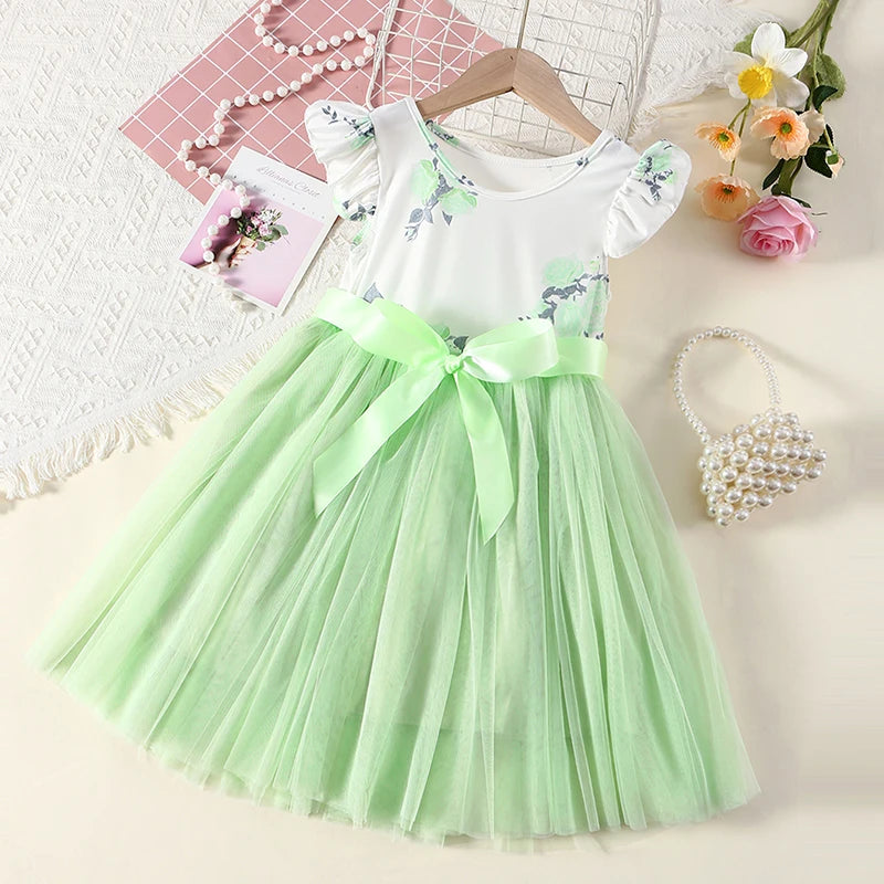 Girls' Casual Dress Princess Dress Gorgeous Dress Christmas Birthday Party Wedding Daily Casual Dress Age 3-8 Years Old