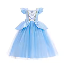 Elsa Anna Kid Princess Girls Dress Rapunzal Kids Cosplay Halloween Vestidos Children Costume Birthday Party Dress