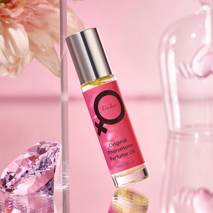 Rose Red Ladies' Rolling Fragrance, Long-Lasting Floral Fragrance, Fresh and Natural, Suitable for Dating, Ideal Holiday Gift