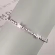 VENTFILLE 925 Sterling Silver Butterfly Bracelet for Girl Bead String Design Insect Fashion Versatile Jewelry Gift Dropshipping
