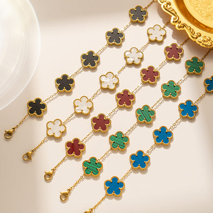 Bracelet Ladies Adjustable Five Flower Bracelets