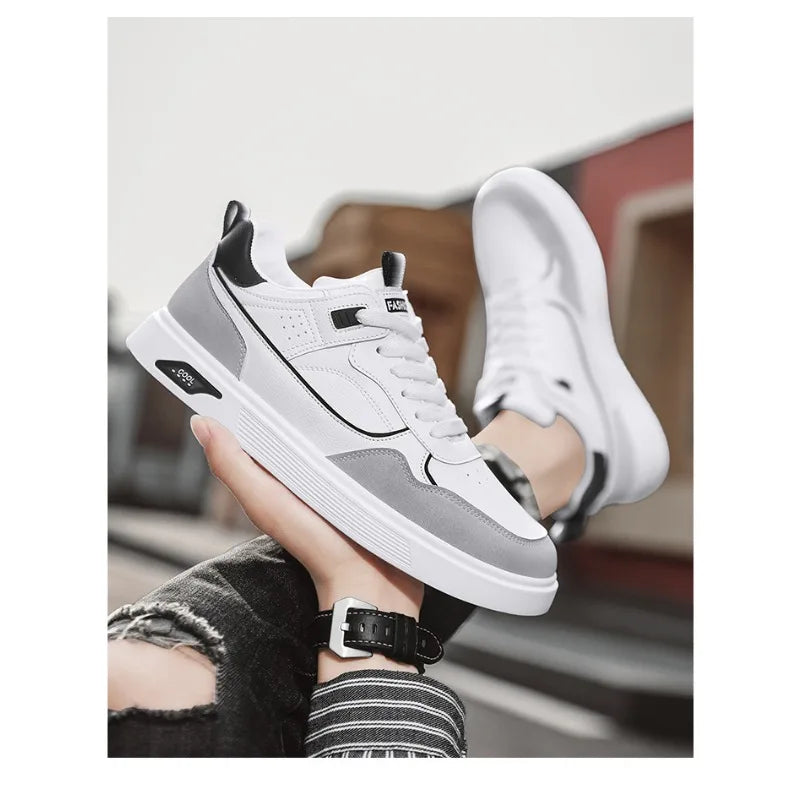 Shoes For Man Casual Sneaker Mens Leather Comfortable Walking  Daily Wear Breathable Light Long Lasting Versatile