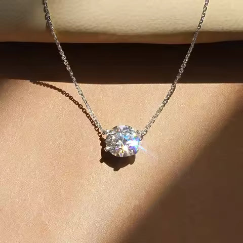 Luxury CZ Crystal Pendant Necklace