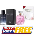 Pack of 2 perfumes Dior Sauvage perfume, Bloom Pour Femme perfume, impression perfumes for men and women unisex long lasting perfume gift set perfumes for girls, designer fragrance affordable luxury perfume, perfume combo pack, best perfumes for gifting